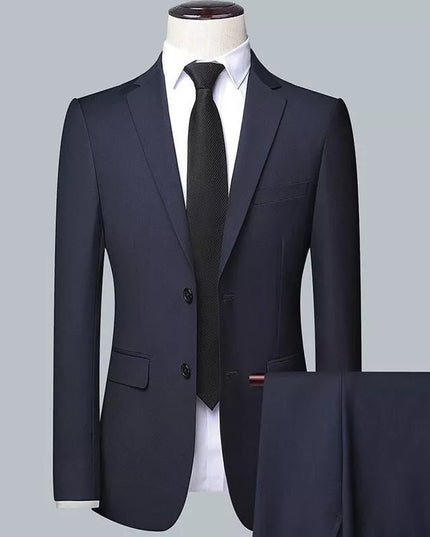 Suit Set Three-piece Set Men's Korean Style Slim Fit Business