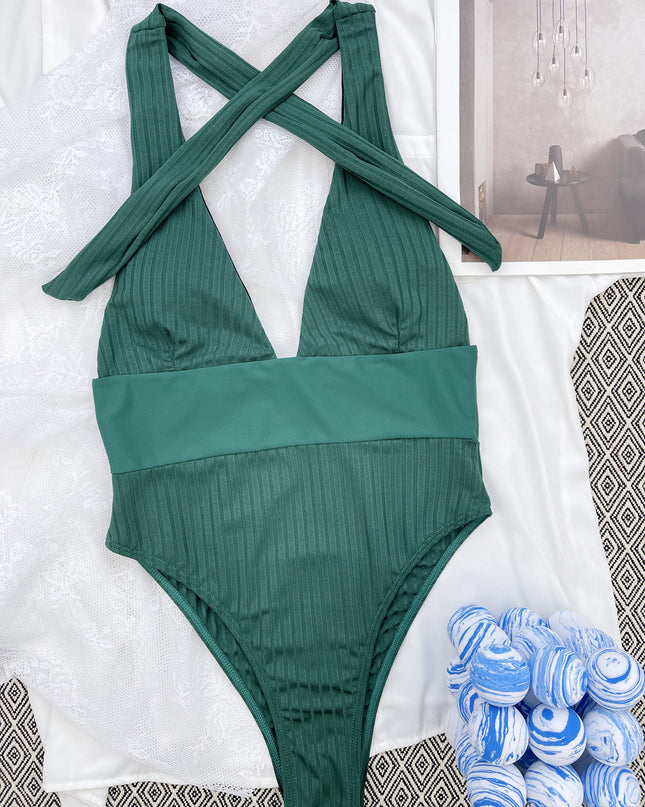 One-piece Swimsuit Patchwork Swimsuit Bikini