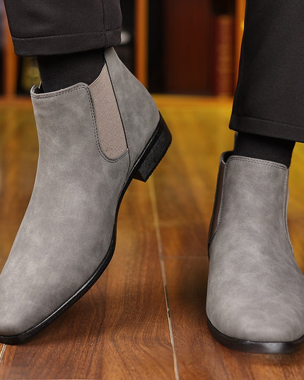 British Style Leather Boots Men's Plus Size