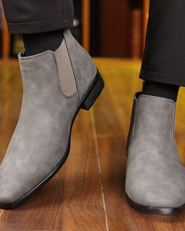 British Style Leather Boots Men's Plus Size