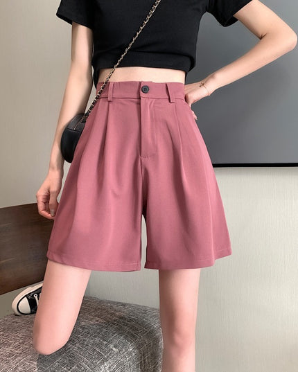 Casual Straight-leg Fifth Wide-leg Pants