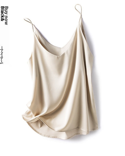 New Satin Pure Color All-matching Vest
