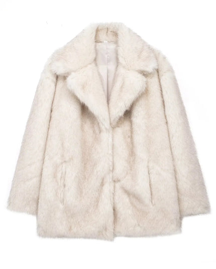 Fox Fur Jacket Suit Collar Loose Fur Coat Mid-length Plus Size Women's Fur Coat