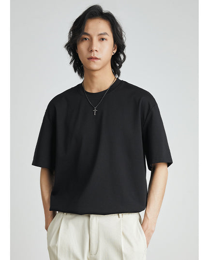 Cool Solid Color Inner Wear Round Neck Bottoming Shirt