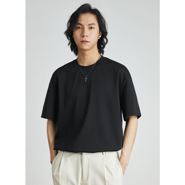 Cool Solid Color Inner Wear Round Neck Bottoming Shirt