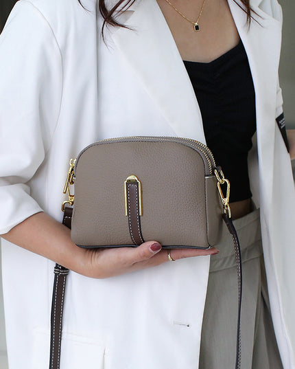 Layer Cowhide Large Capacity Square All-match Shoulder Bag