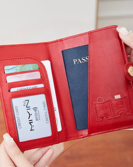 Bag Simple And Portable Multifunctional Passport Holder Fashion Document Storage Protective Cover