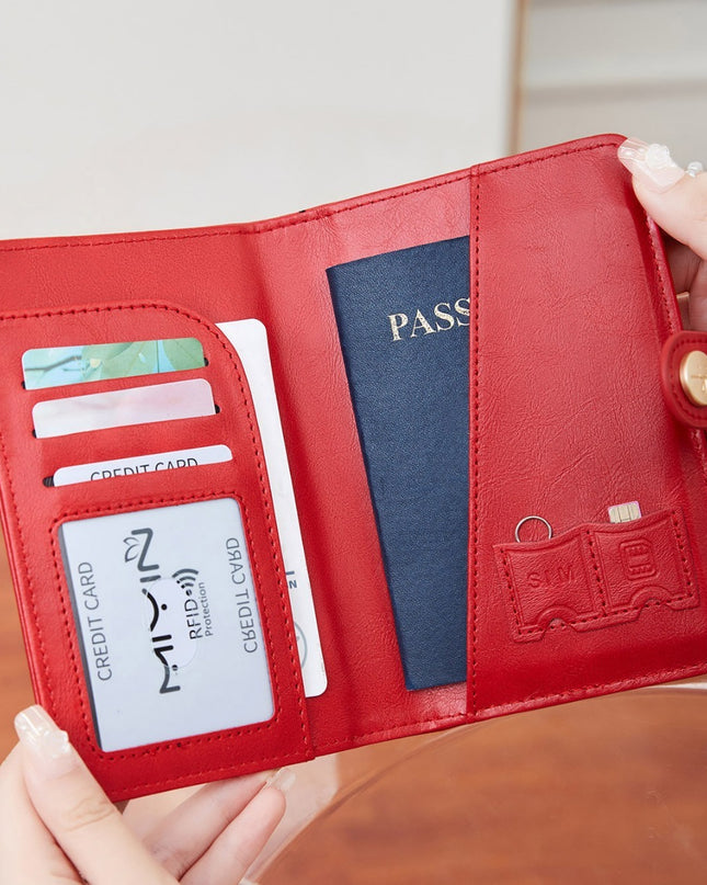 Bag Simple And Portable Multifunctional Passport Holder Fashion Document Storage Protective Cover
