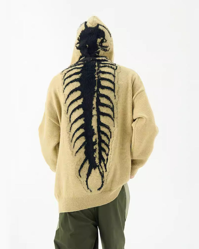 Men's Design Sense Hooded Casual Loose Sweater