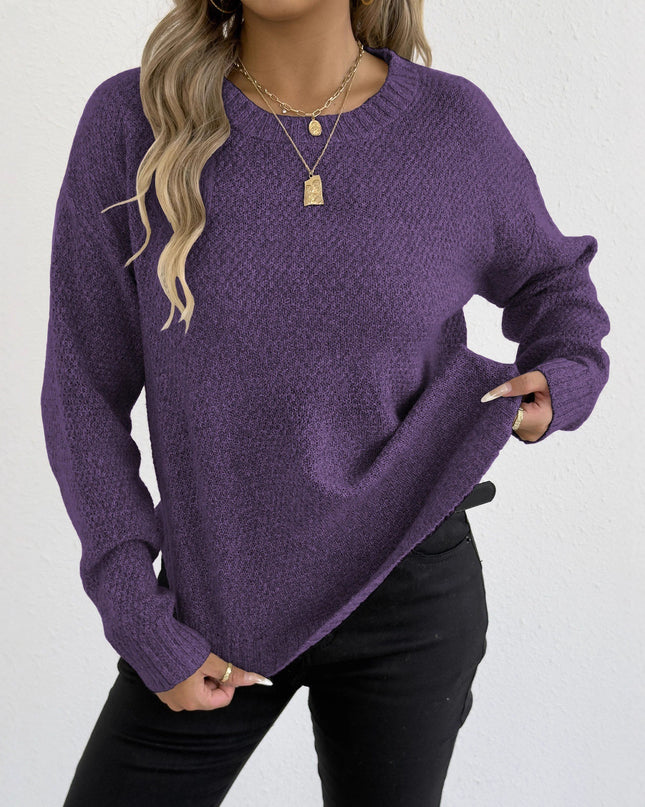 Fashion Loose Flower Velvet Women's Pullover Bottoming Sweater