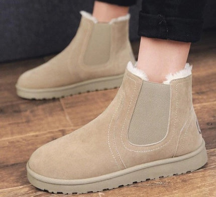 Men's warm mid-tube casual padded snow boots