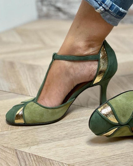 Stiletto Heel Women's Fashion Shoes Plus Size Color Matching Round-toe Sandles