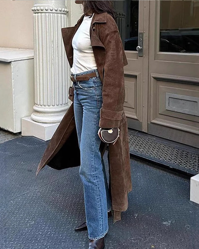 Women's Fashion Casual Double-breasted Jacket