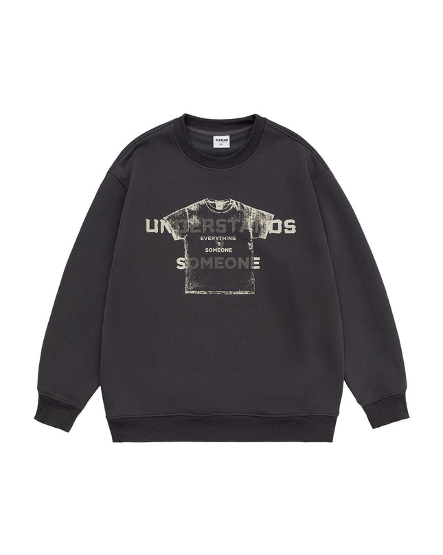 Design Sense Printed Crew Neck Sweatshirt Men