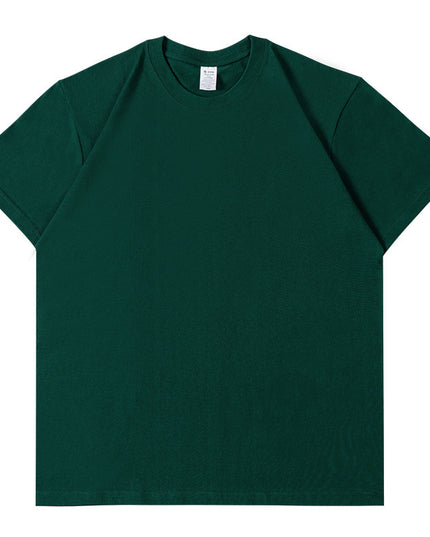Pure Cotton Short Sleeve Solid Color Fashion Brand Loose Half Sleeve Blank T-shirt