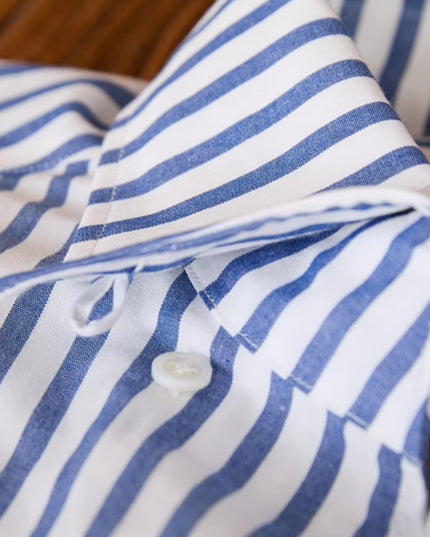 Commuter Cotton Striped Slim Shirt