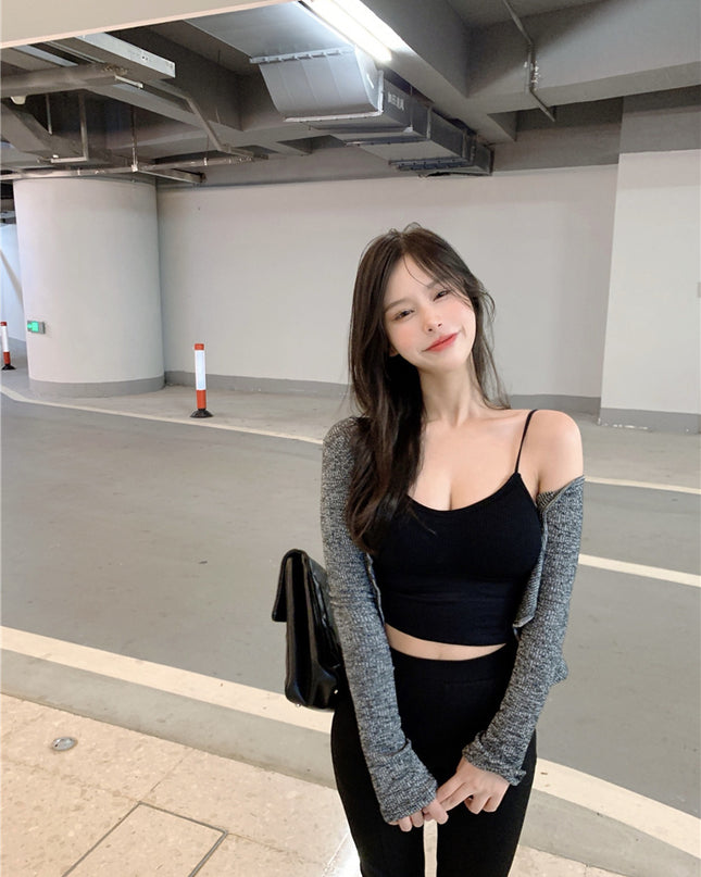 The Cardigan Has Hot Girl With French Design And A Niche Sense