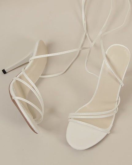 Sexy Round Toe Strap Stiletto Heel High Heels