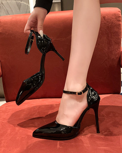 Women's High-heeled Sandals With Buckle Strap