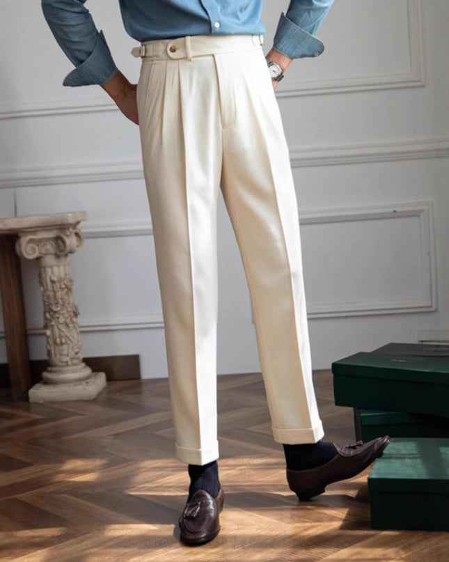 British Men Business Casual Pants
