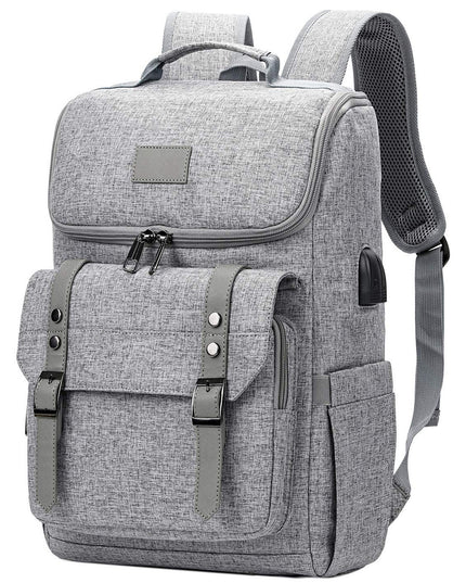 Men's Backpack Retro Travel Bag USB