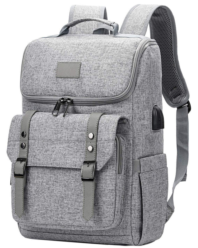 Men's Backpack Retro Travel Bag USB