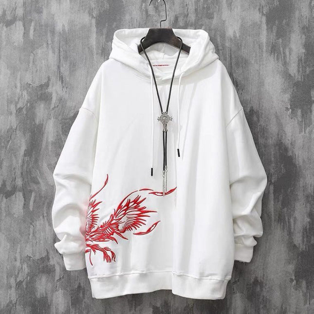 Heavy Industry Phoenix Embroidered Hoodie for Men | Premium Wool-Lined & Regular Styles