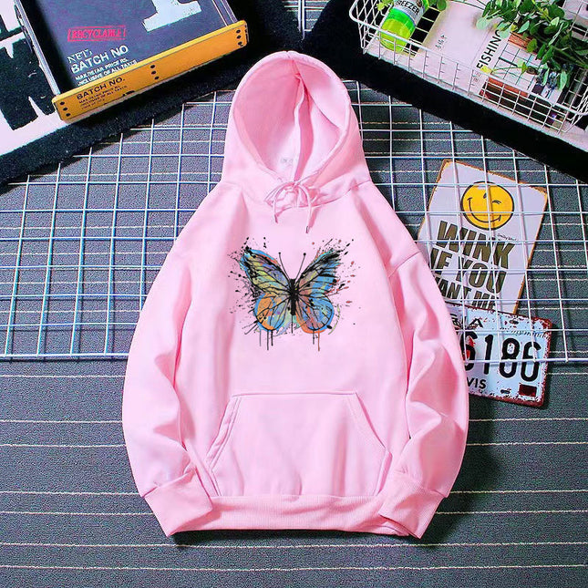 Plus Size Loose Hooded Sweater For Women