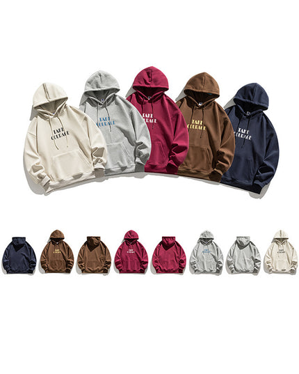 Hooded Sweater Letter Printing Loose All-matching Top