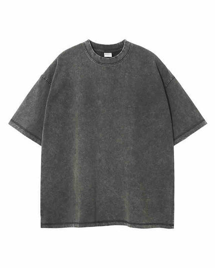Retro Cotton Batik Distressed Loose Vintage Short-sleeved T-shirt