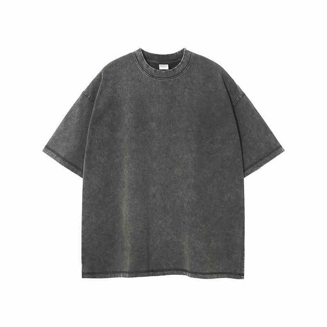 Retro Cotton Batik Distressed Loose Vintage Short-sleeved T-shirt