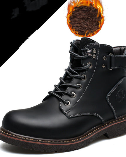 Fashion Men's Casual Mid-cut Leather Boots