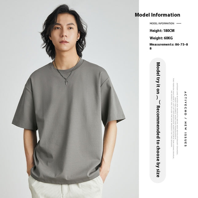 Cool Solid Color Inner Wear Round Neck Bottoming Shirt