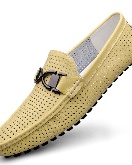 Breathable Thin Soft Bottom Soft Leather Men's Sandals