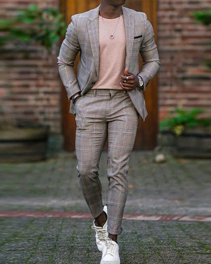 Two-piece Digital Printing Suit With Two Buttons Suit