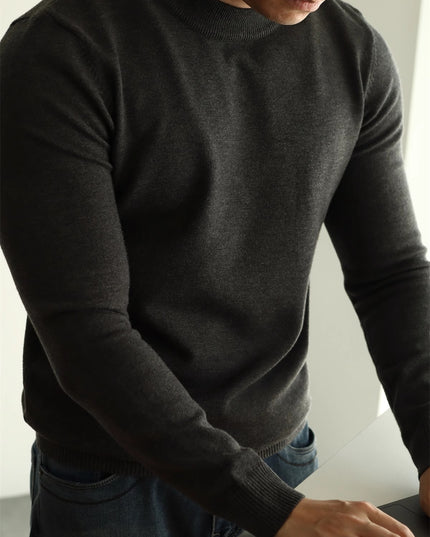 Modal Soft Glutinous Skin-friendly Half Turtleneck Warm Long Sleeves Sweater