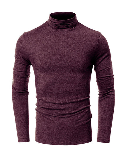Turtleneck Men's European And American Long Sleeve T-Shirt