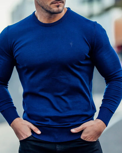 Men's Knitted Embroidered T-shirt