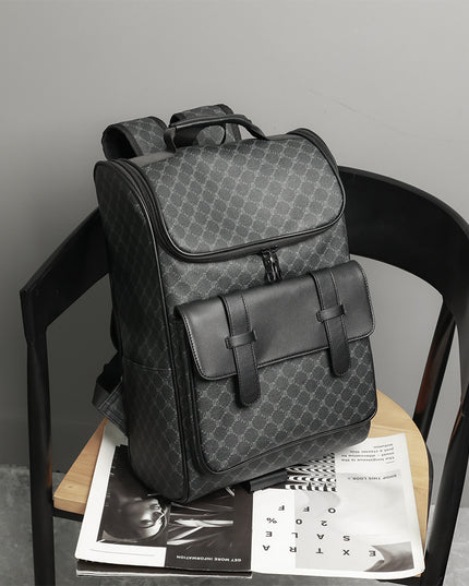 New Versatile Large Capacity Casual Backpack Fashion Korean Connector Computer File Schoolbag