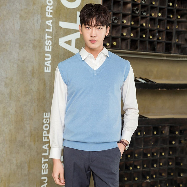 Pullover Knitting Men's Vest Autumn And Winter Clothing