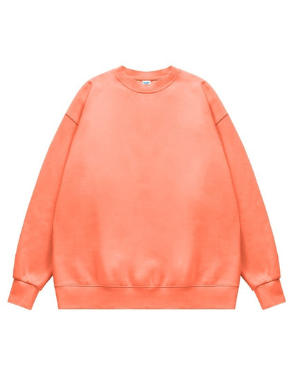 INF Men's Clothing FOG Morandi Gel Printing Round Neck Fleece-lined Sweater