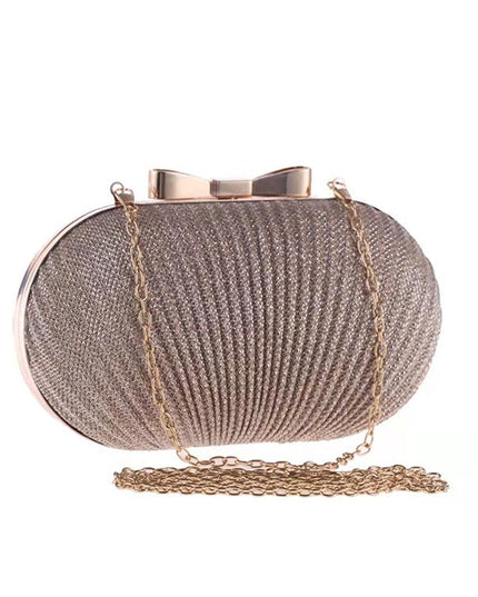 Fashion Pleated Butterfly Goose Egg Dinner Bag
