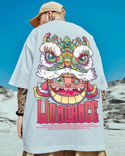 Bear Large Size Short Sleeve T-shirt Men's Trendy Brand