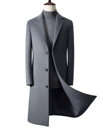 Men's Business Korean Version Slim Fit Handsome Trench Coat