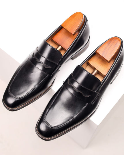 Men's Leather Shoes Business First Layer Cowhide Lazy