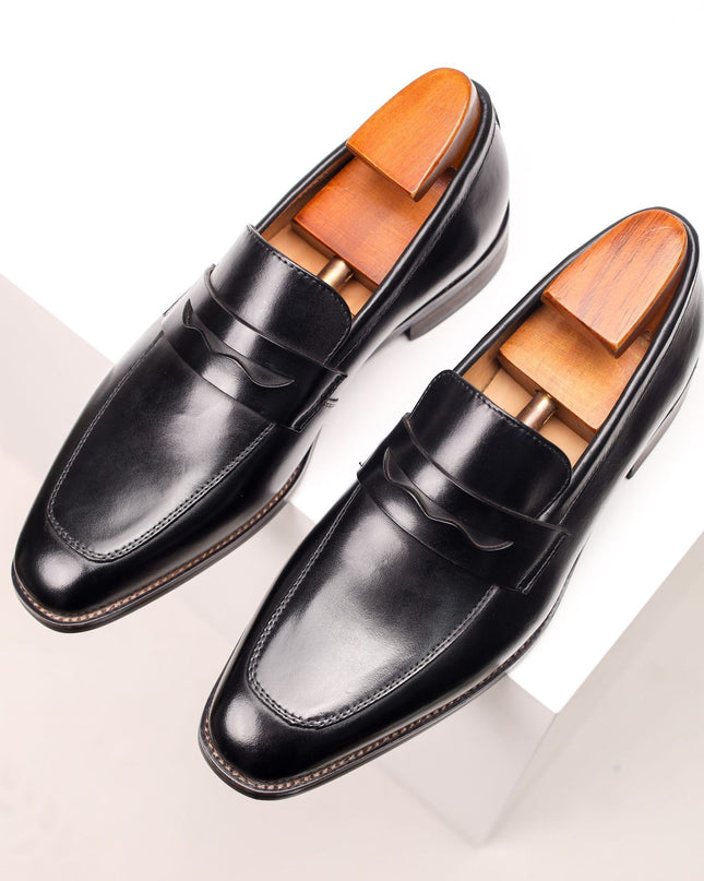 Men's Leather Shoes Business First Layer Cowhide Lazy