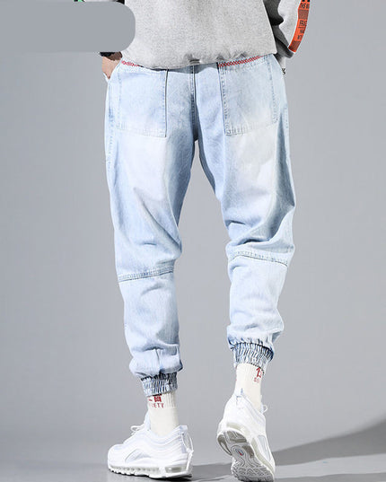 Summer light blue jeans