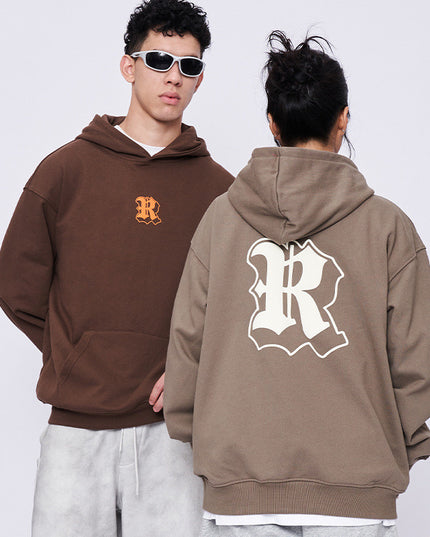 Men's Loose Sports R-print Sweater