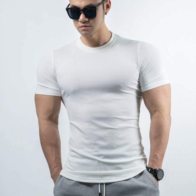 Men's Trendy T-shirt Bottoming Shirt Quick-drying Stretch