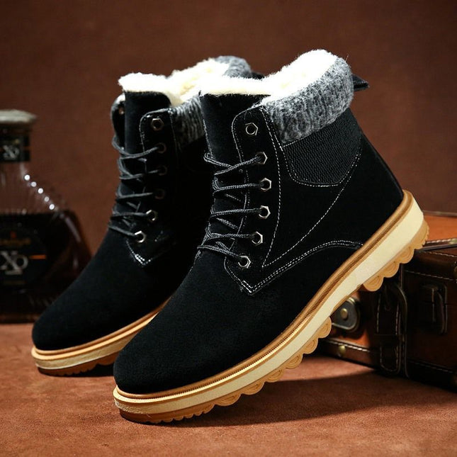 Men's Waterproof Padded High Top Martin Boots